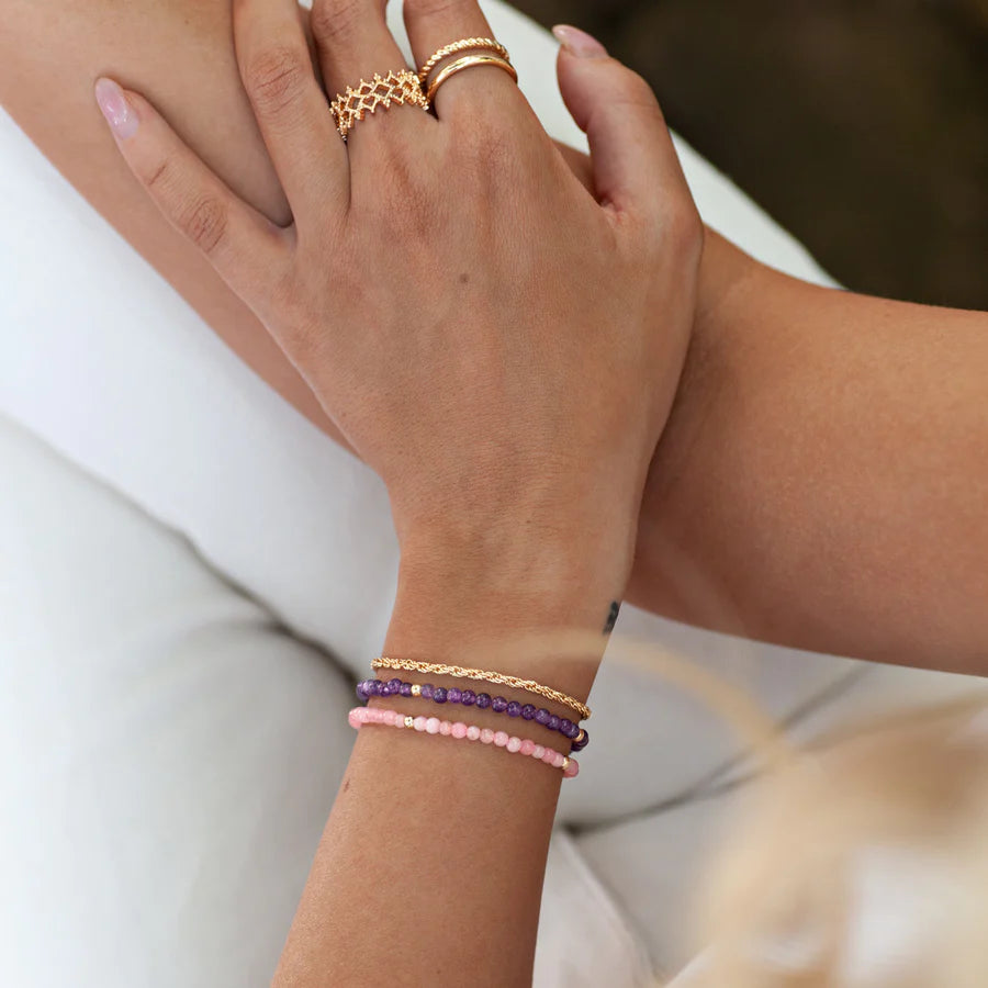Twisted Chain Bracelet – Gold — mynd 3