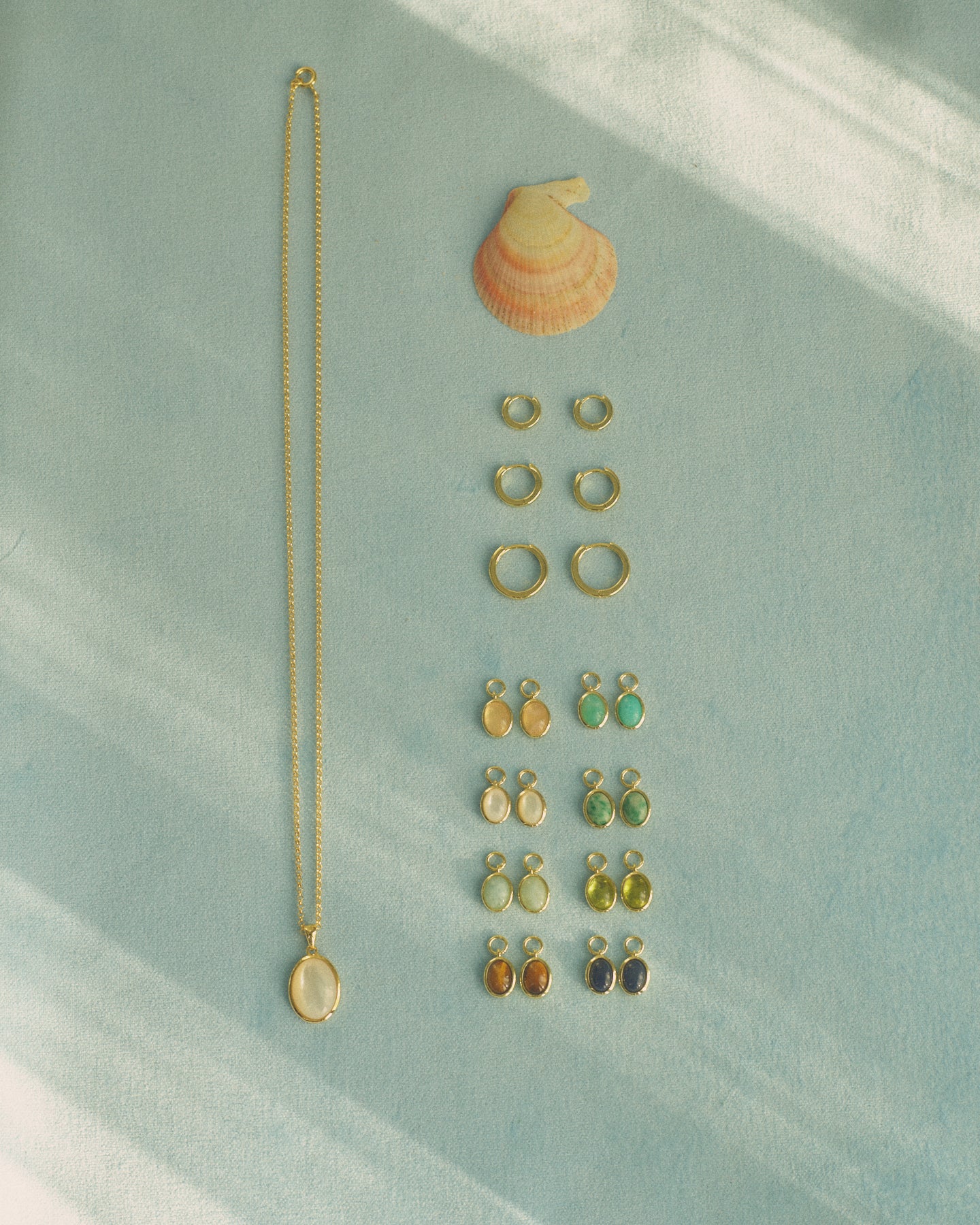 Oval pendant – Rose Quartz