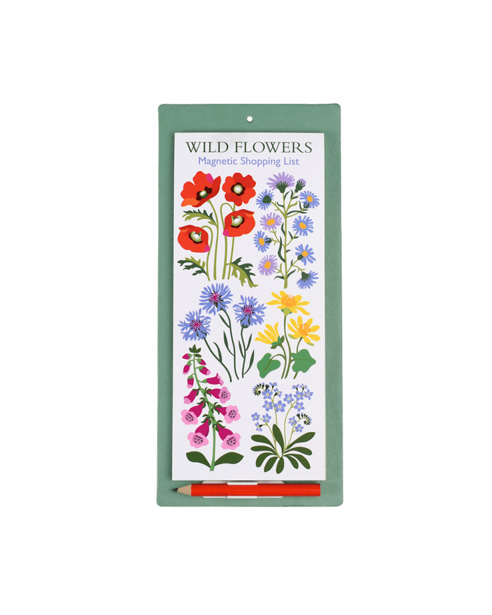 Magnetic Shopping List – Wild Flowers