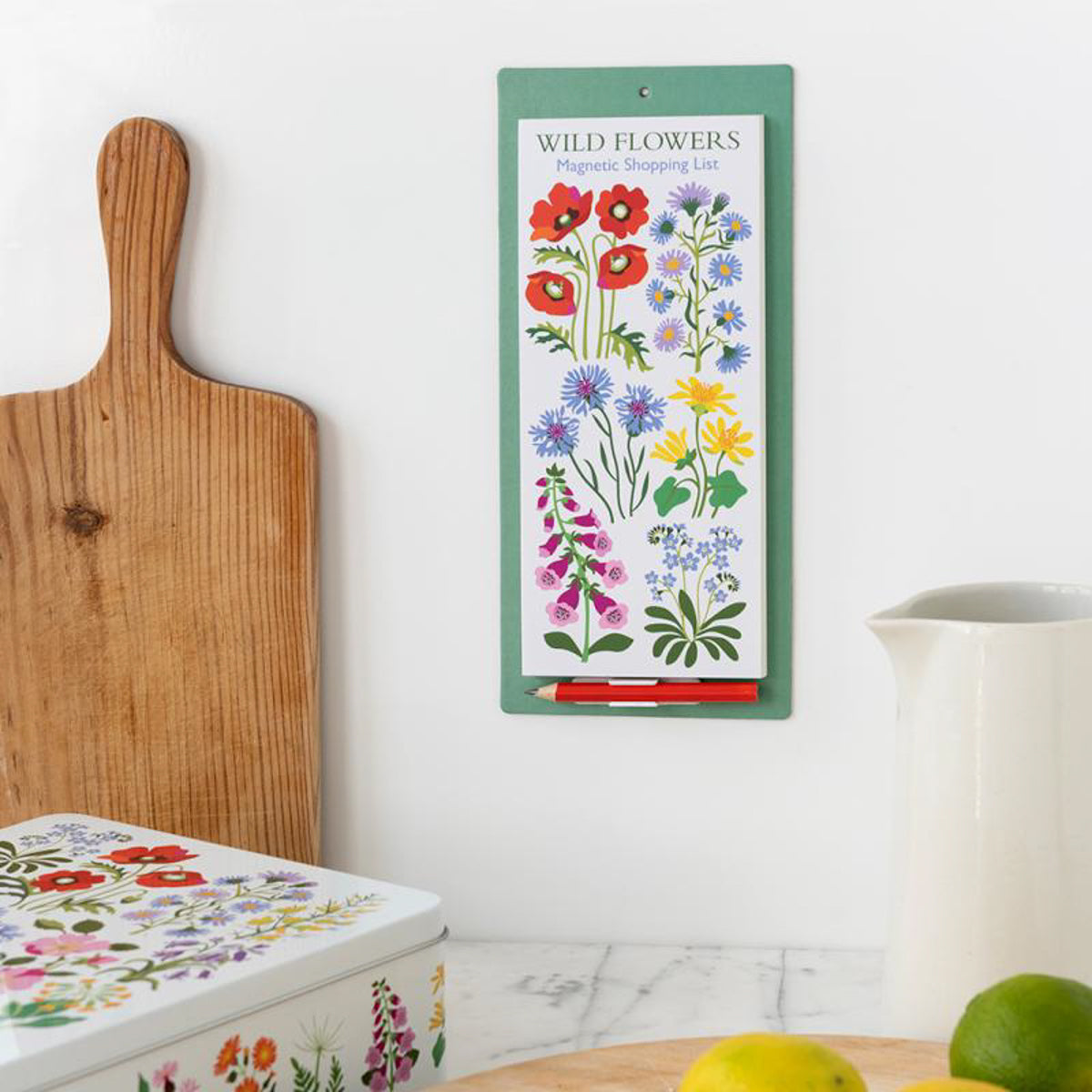 Magnetic Shopping List – Wild Flowers — mynd 3