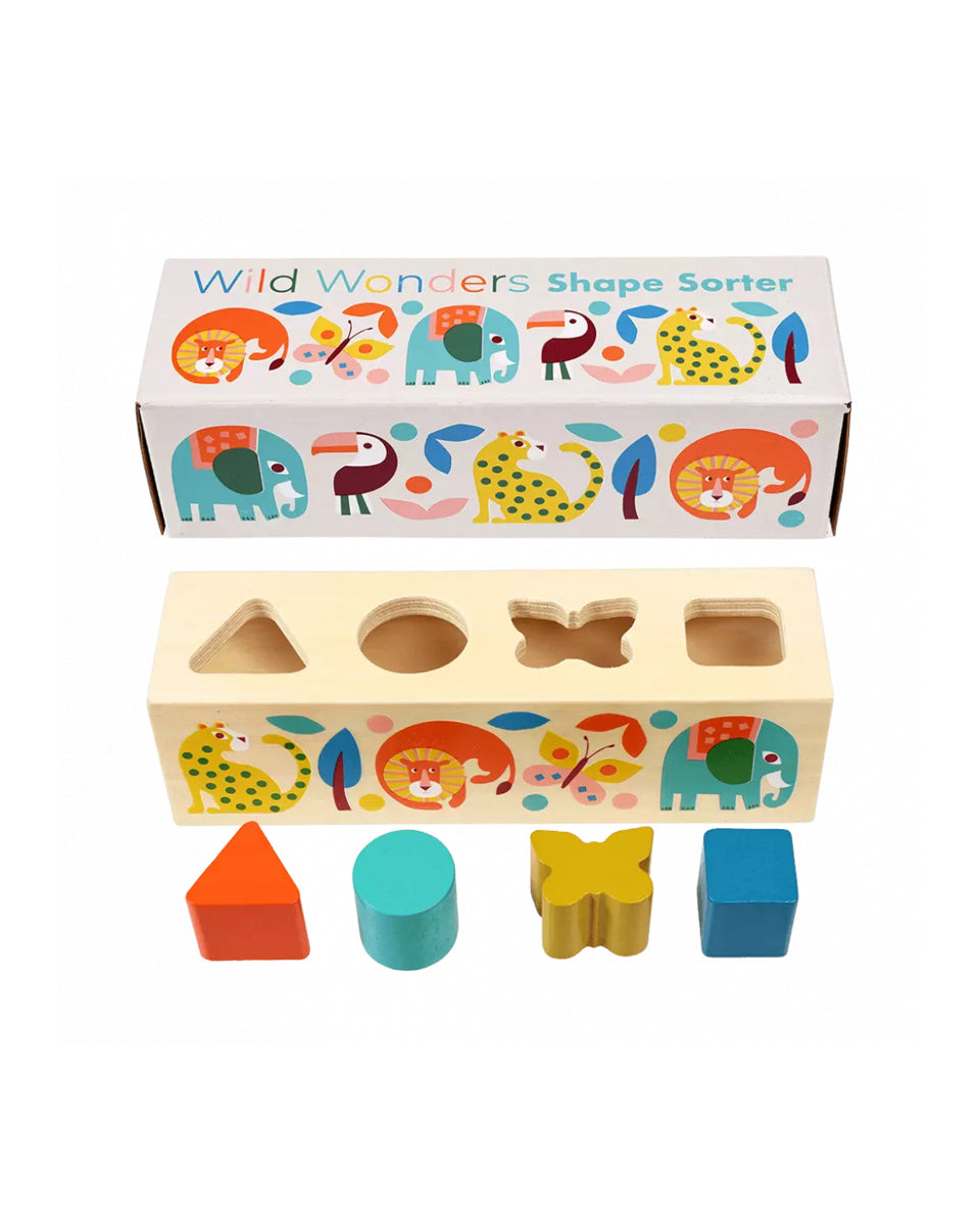 Wooden Shape Sorter – Wild Wonders