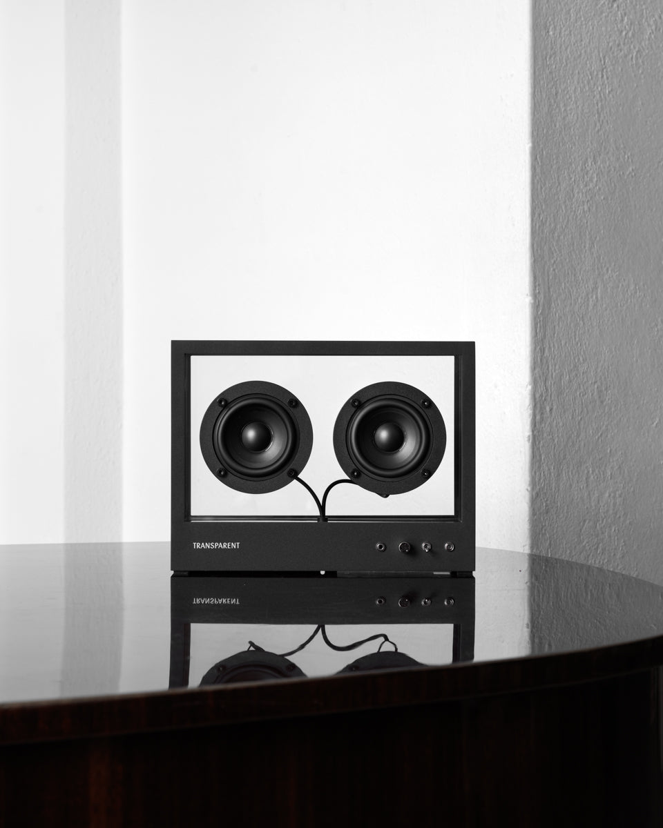 Small Transparent Speaker – Black