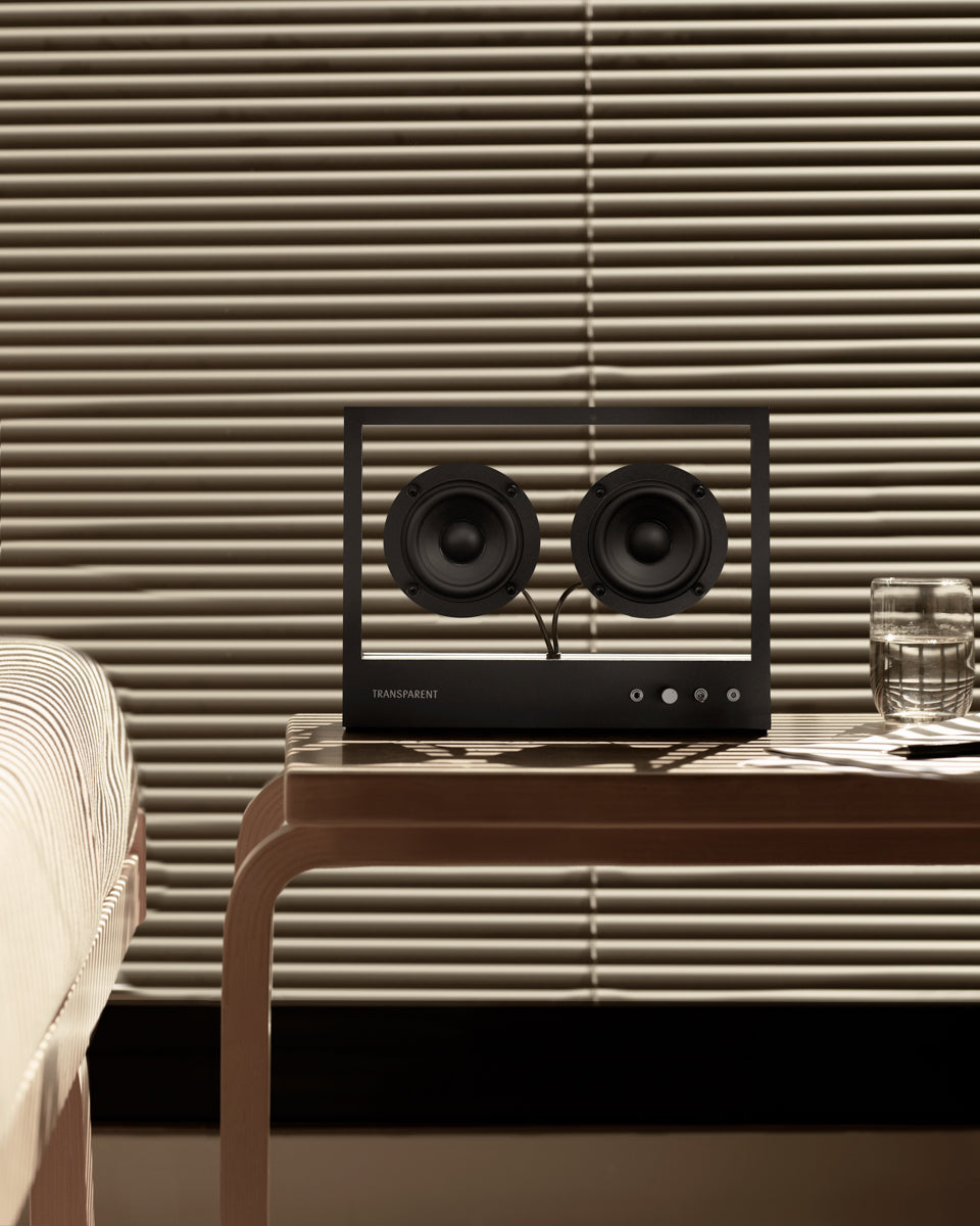 Small Transparent Speaker – Black