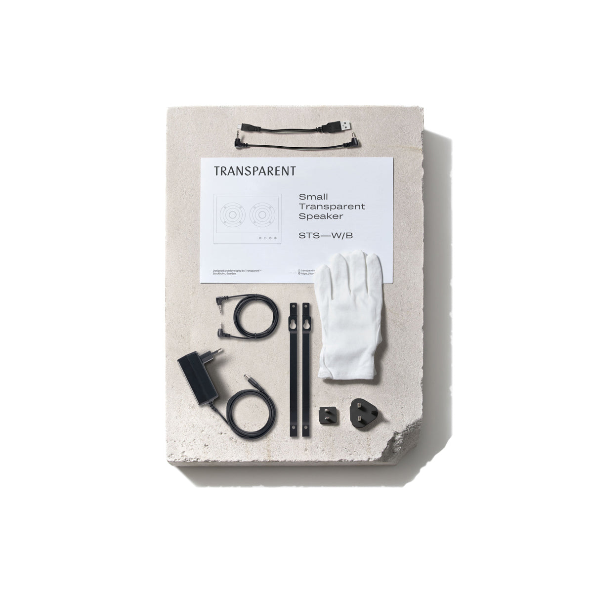 Small Transparent Speaker – Black