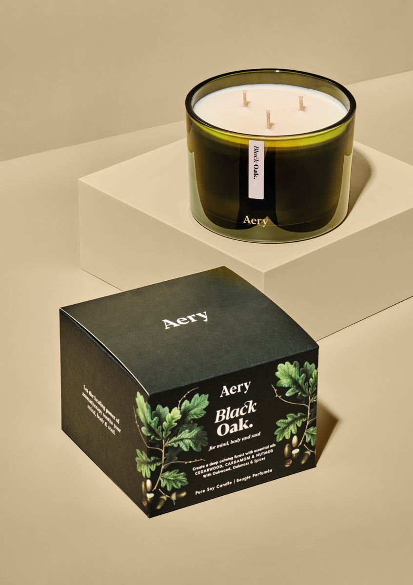 Black Oak Triple Wick Candle — mynd 2