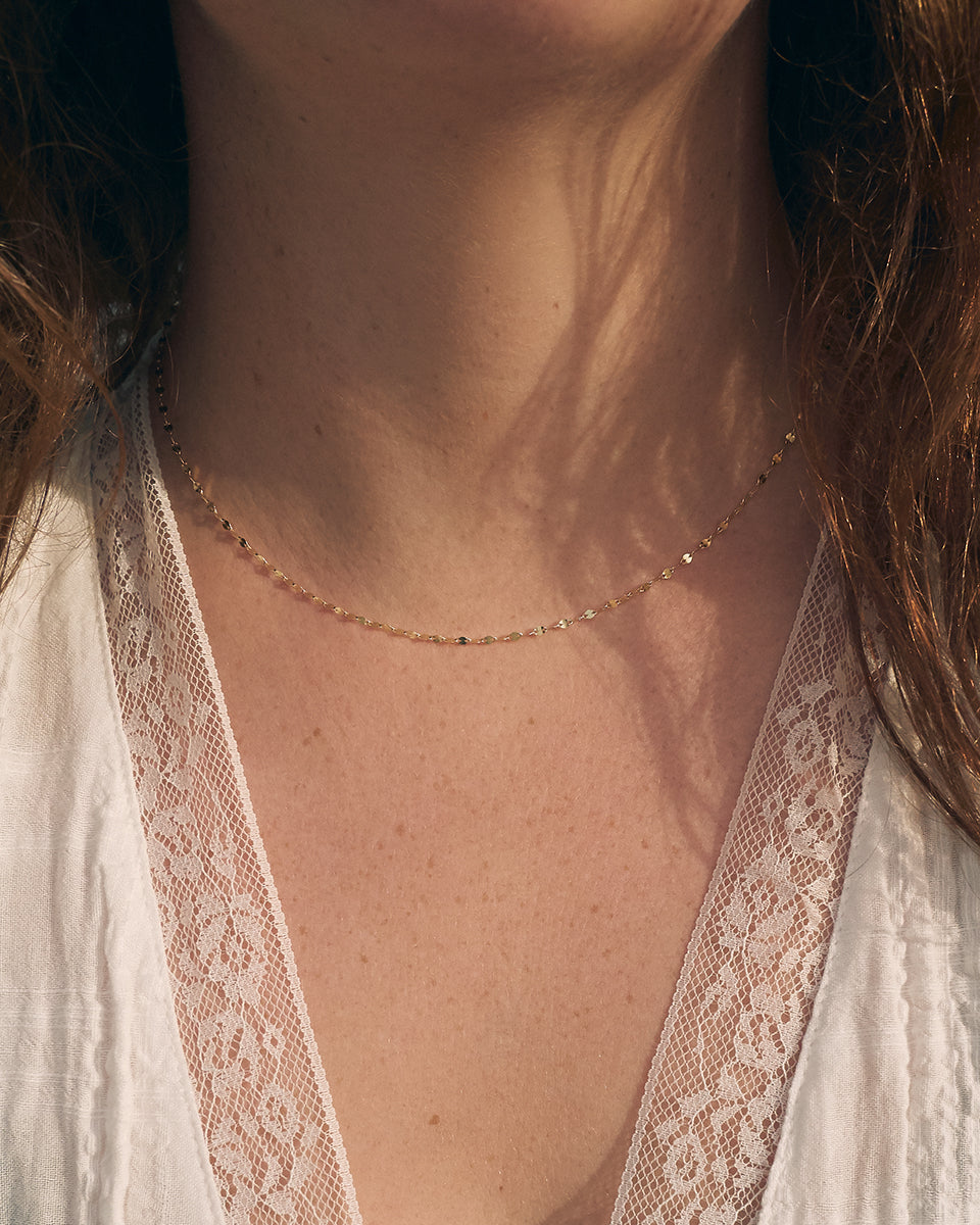 Tíbrá hálsmen – Gold Vermeil