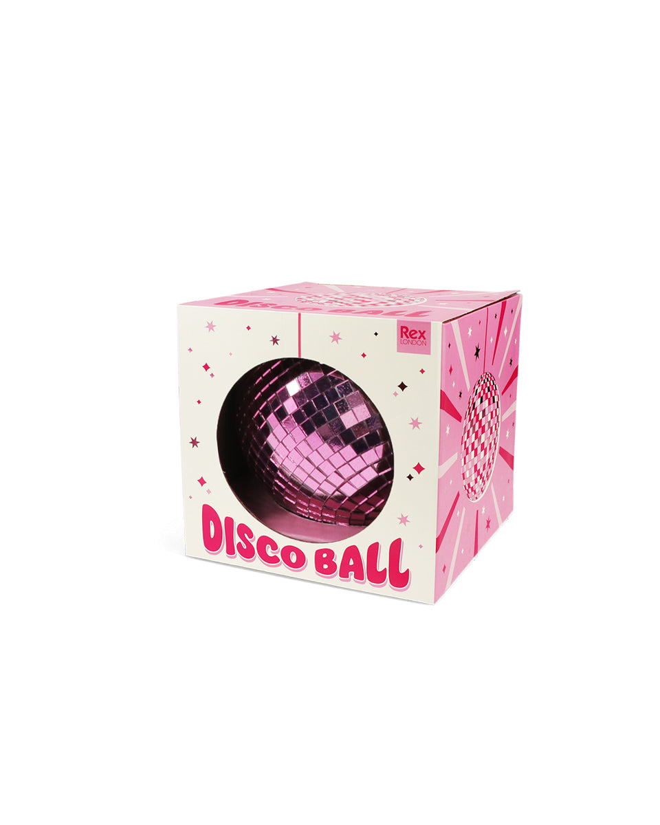 Hanging disco ball (10cm) - Pink