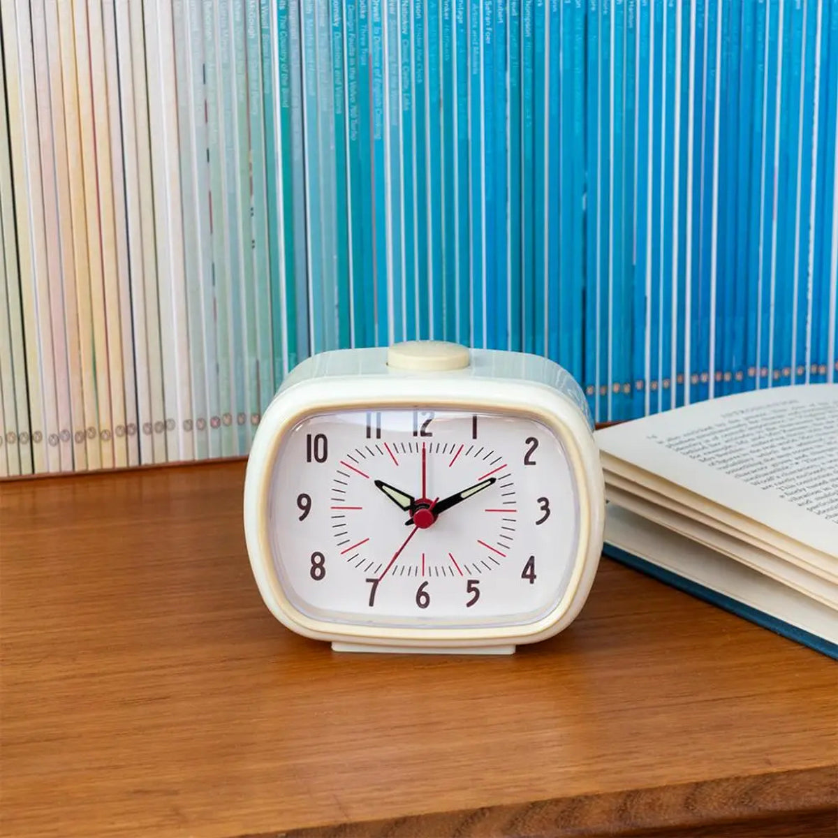 Retro Alarm Clock - Ivory Wh. — mynd 4