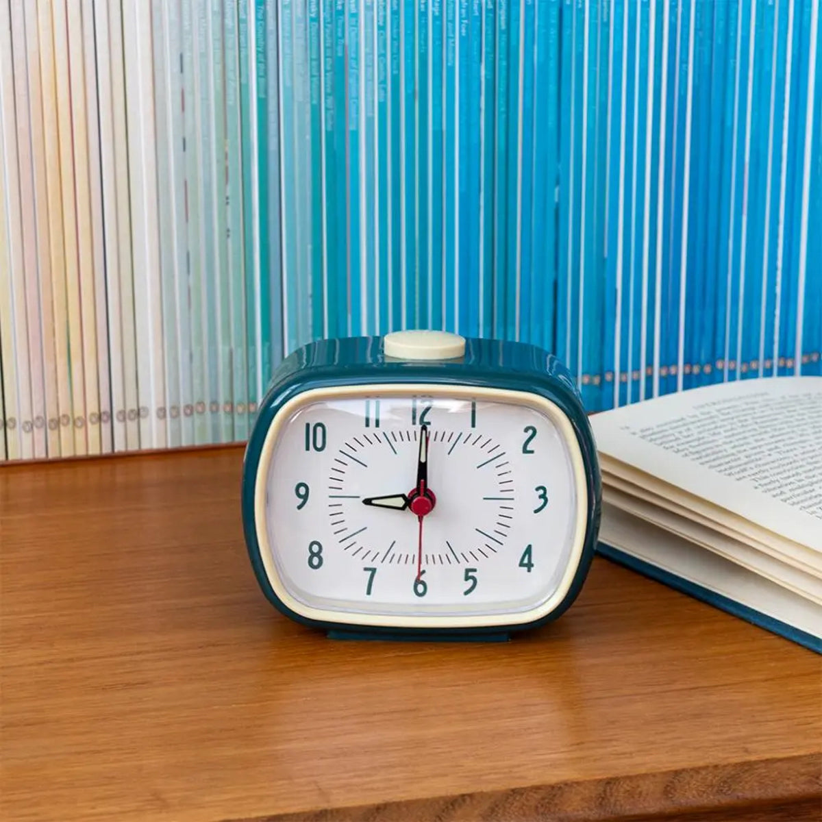 Retro Alarm Clock - Petrol Bl. — mynd 4