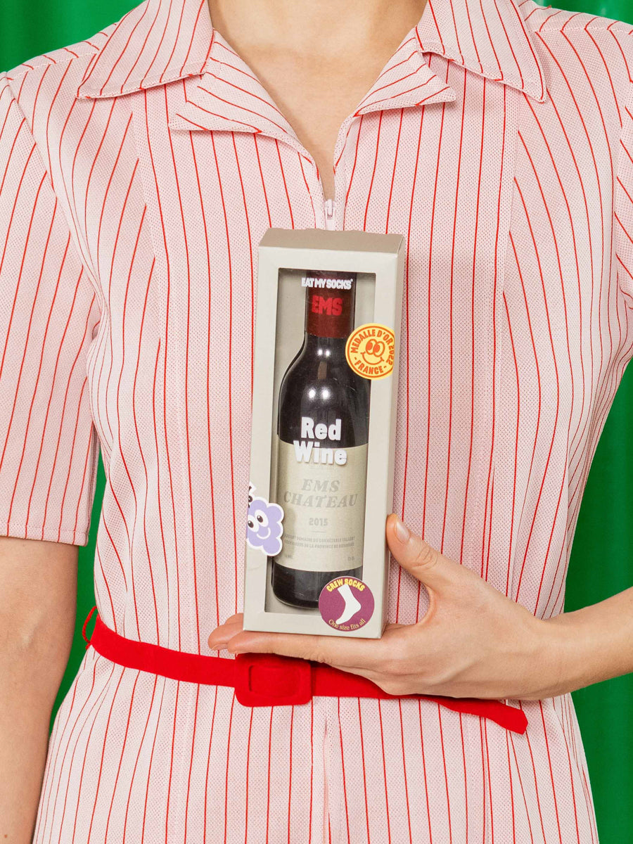 Wine Socks – Red — mynd 4