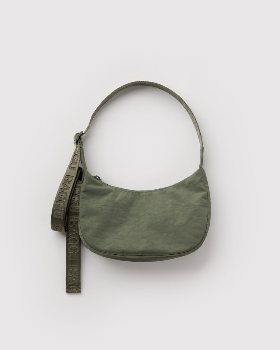 Small Nylon Crescent Bag – Caper