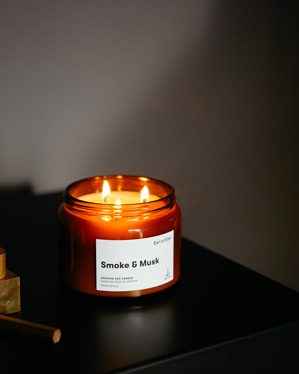 Earl of East Smoke and Musk Candle – Large