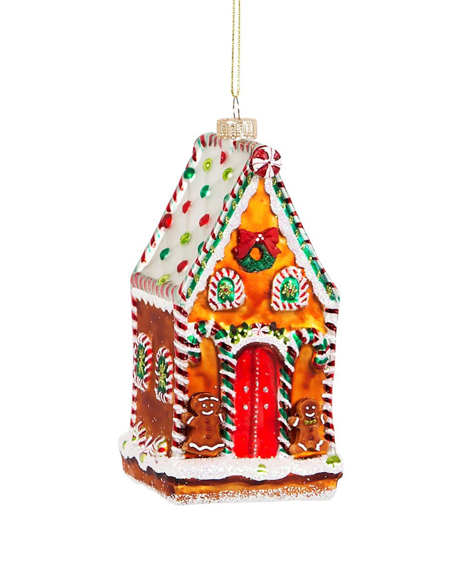 Gingerbread House Shaped Bauble
