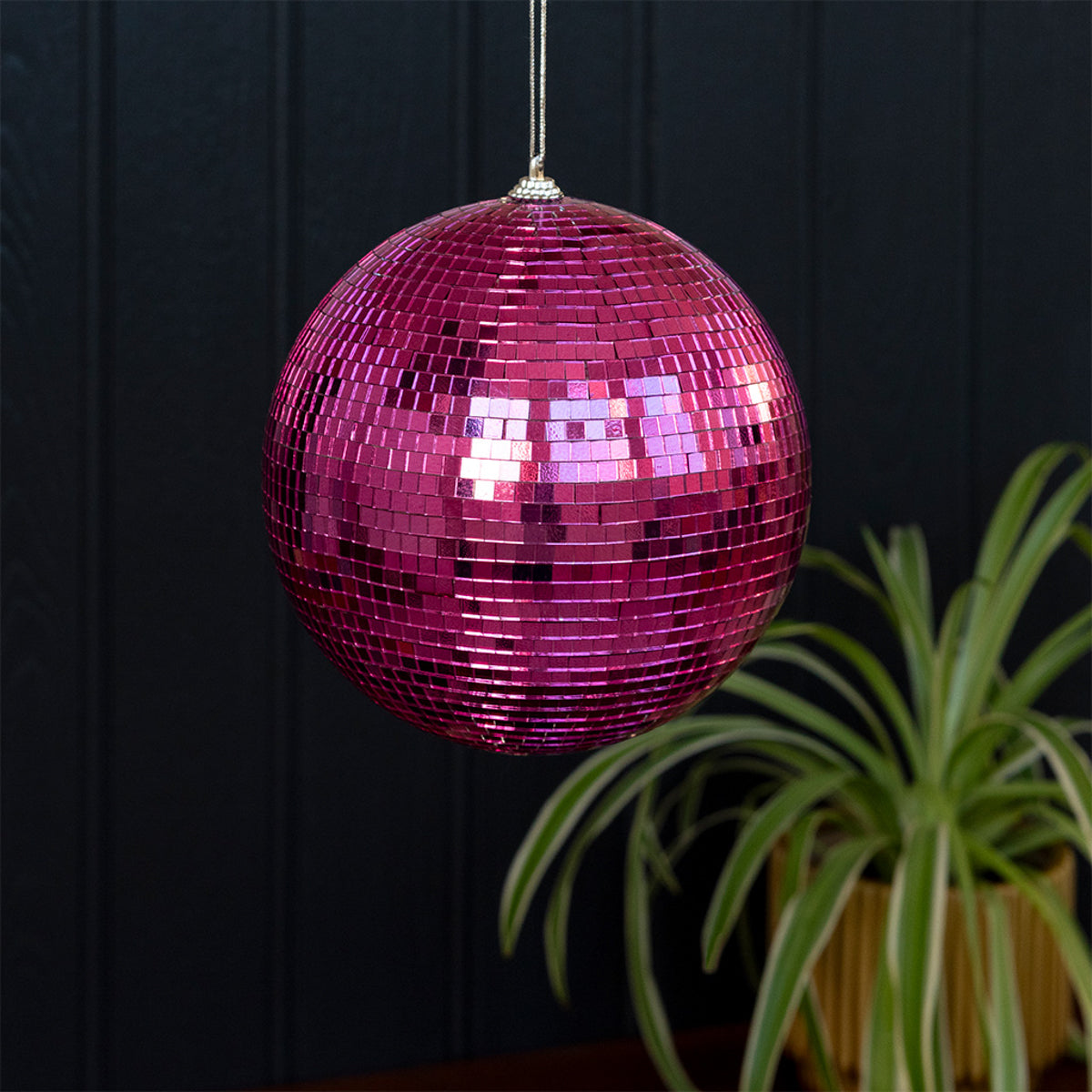 Hanging Disco Ball – Pink — mynd 3