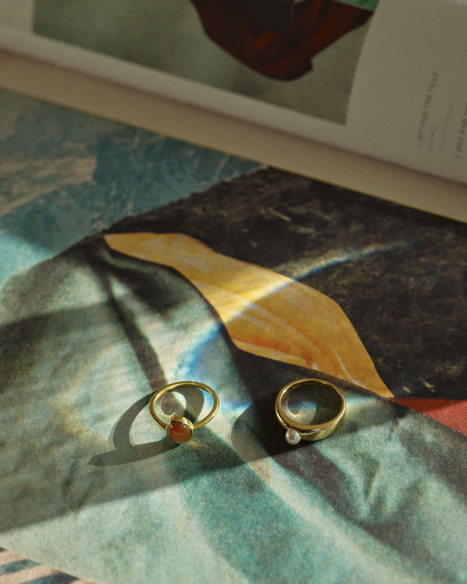 Vintage Pearl hringur II – Gold Vermeil, stærð 9