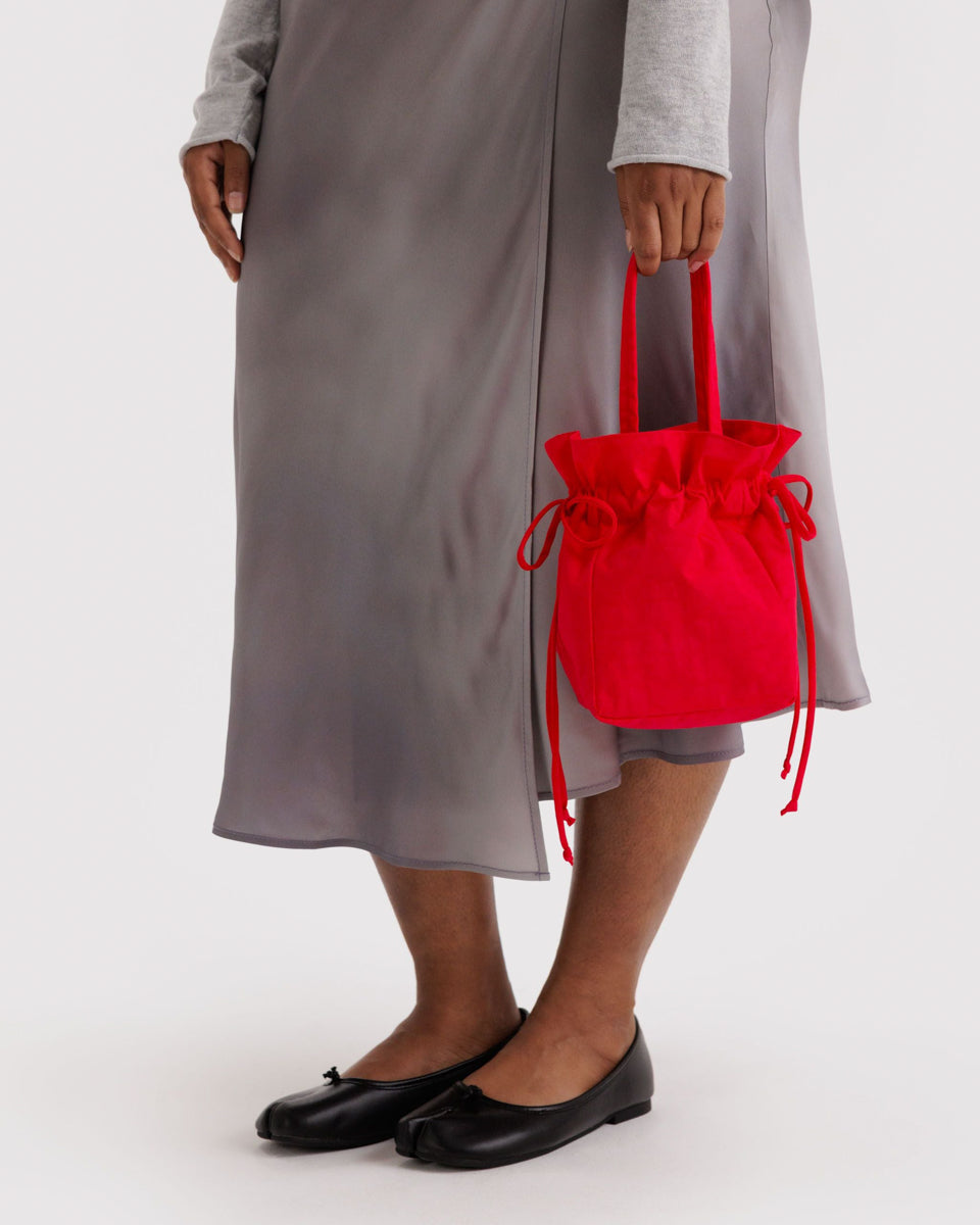 Nylon Drawstring Bag – Candy Apple — mynd 2