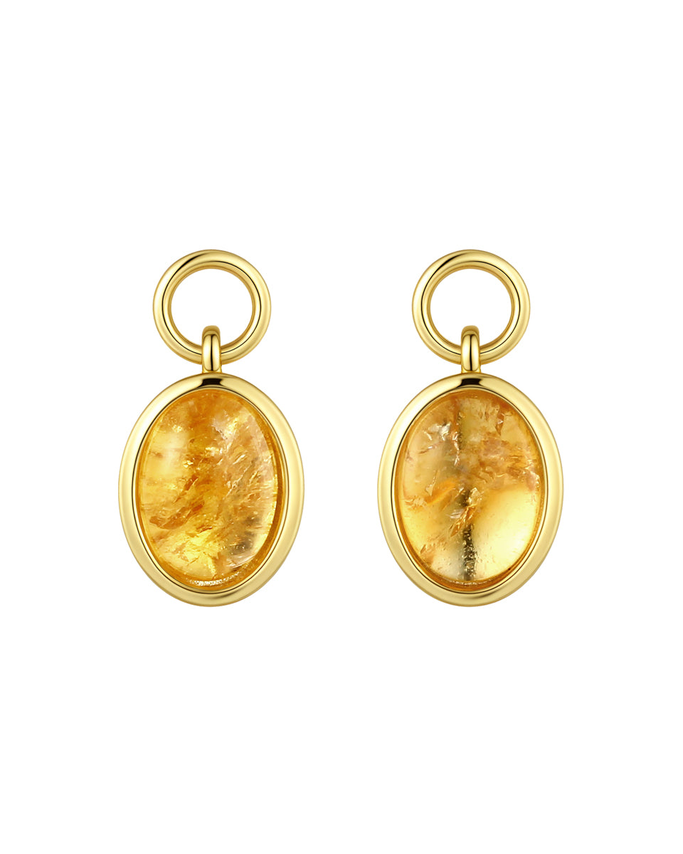 Oval pendant – Citrine