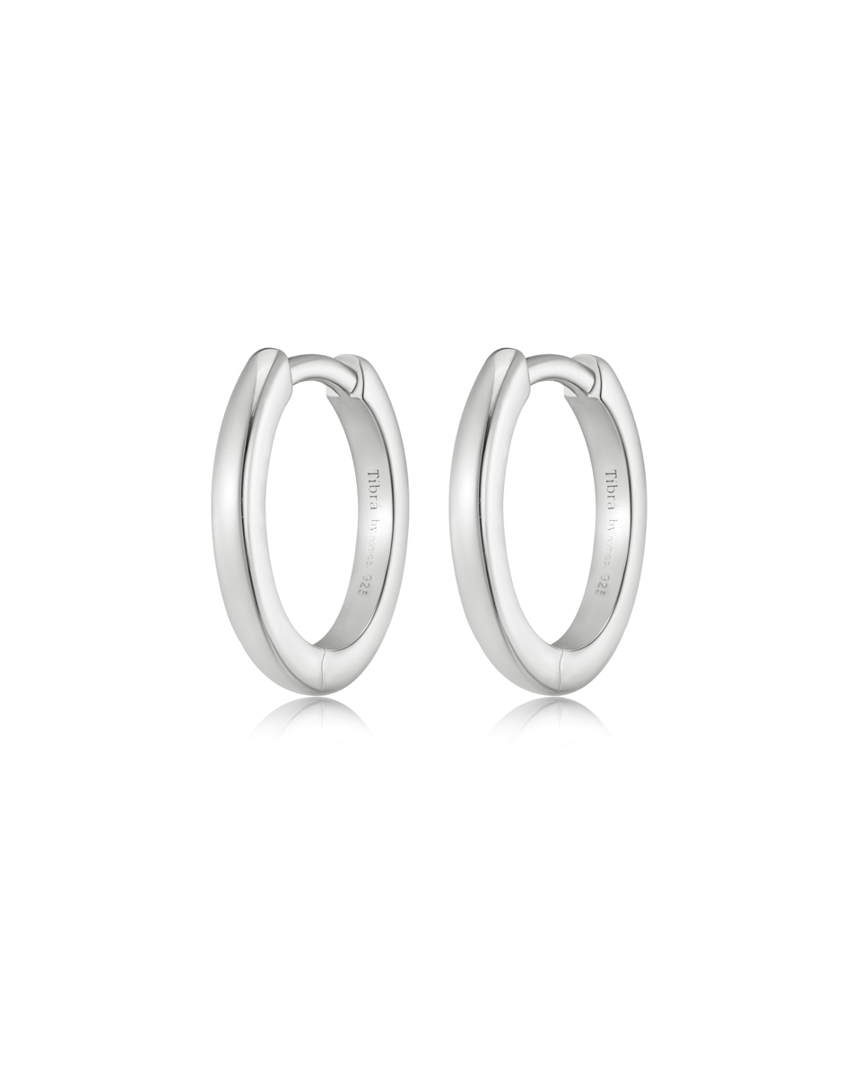 Charm Huggies – Silver, 15 mm