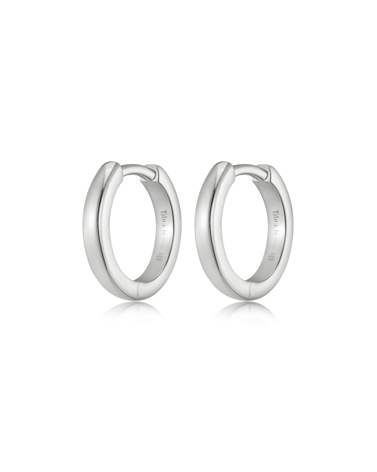 Charm Huggies – Silver