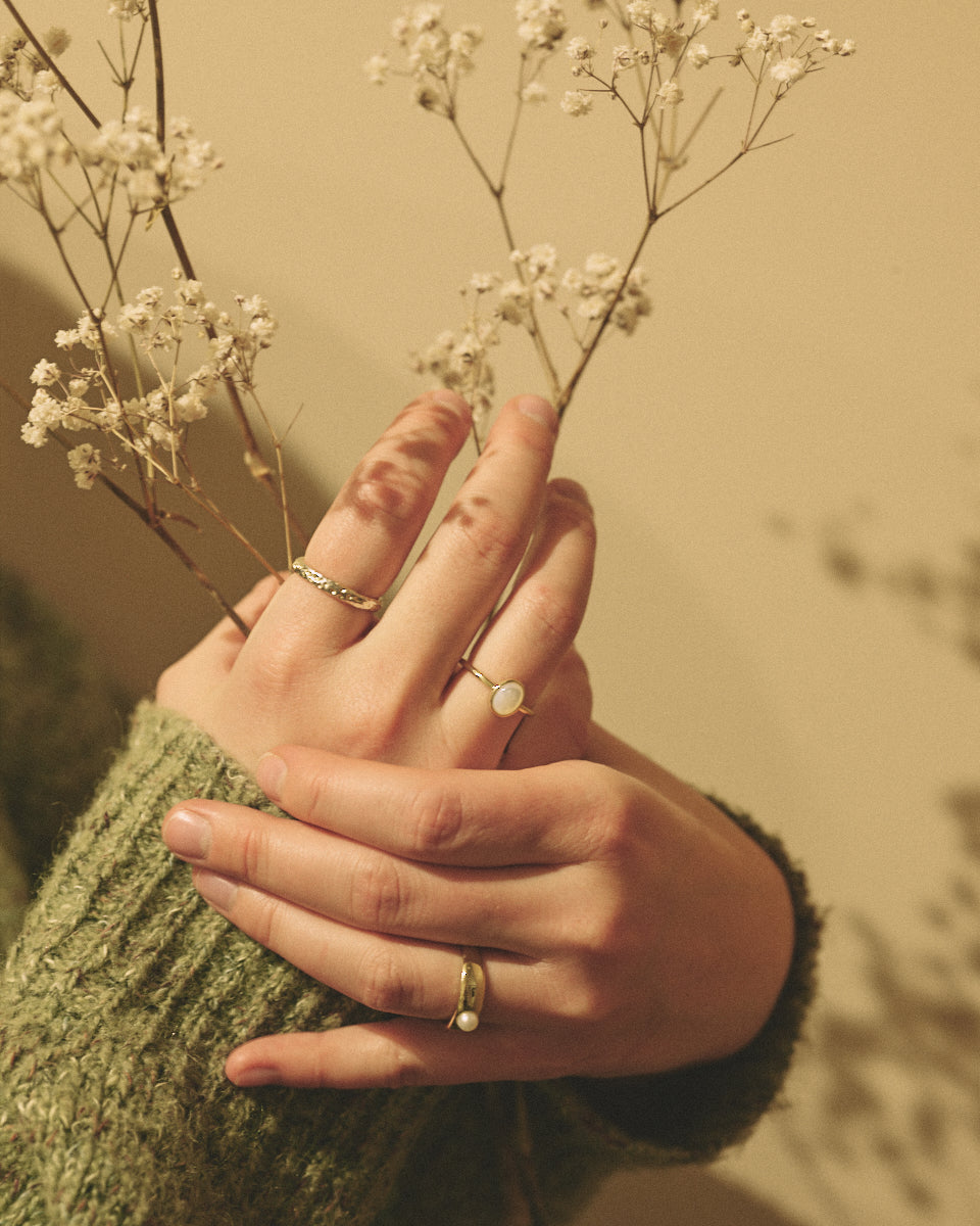 Earth ring – Gold Vermeil
