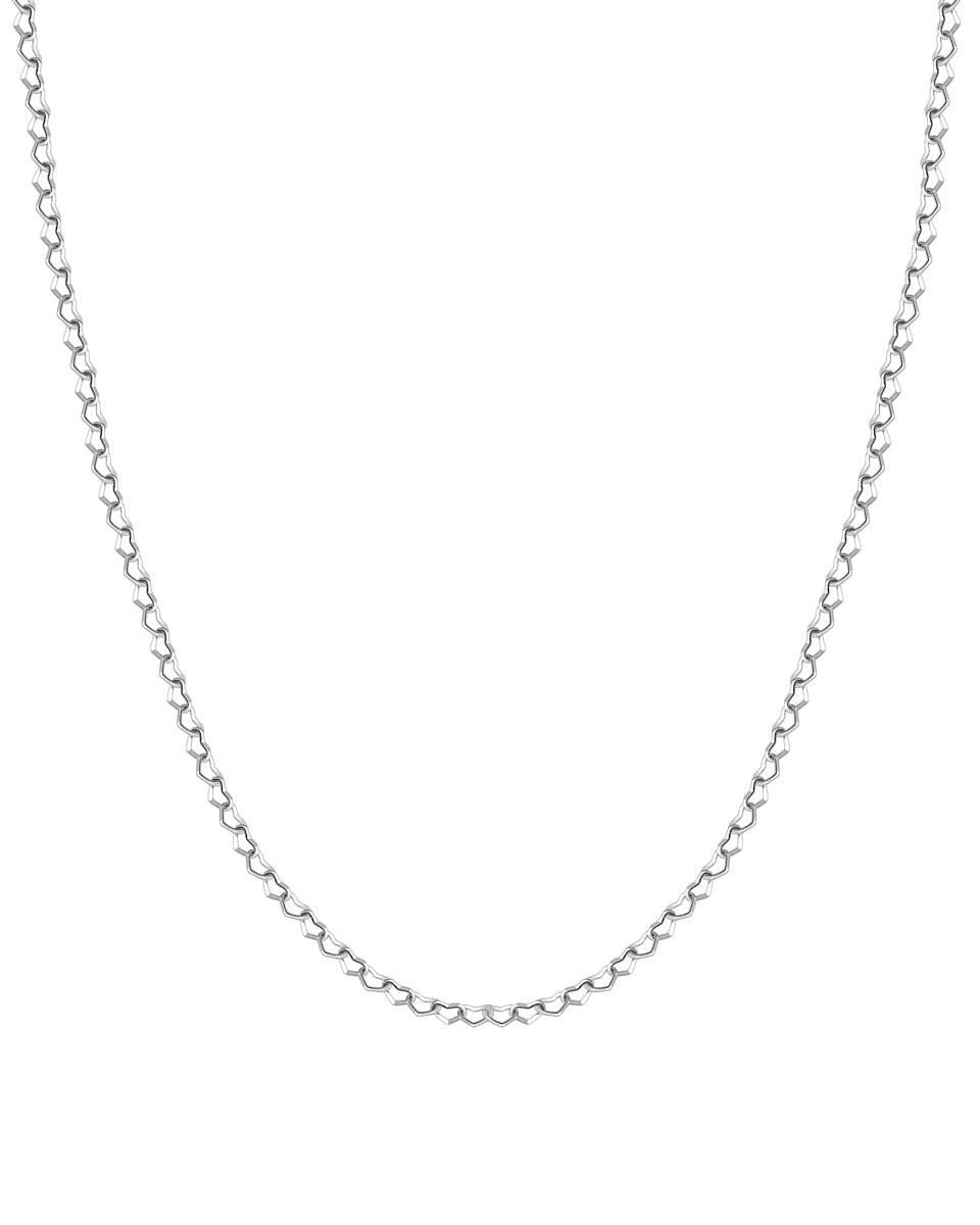 Heart Necklace 45 cm – Silver