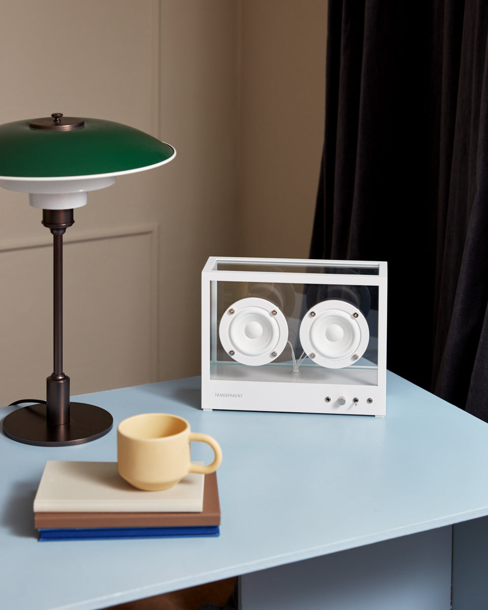 Small Transparent Speaker – White