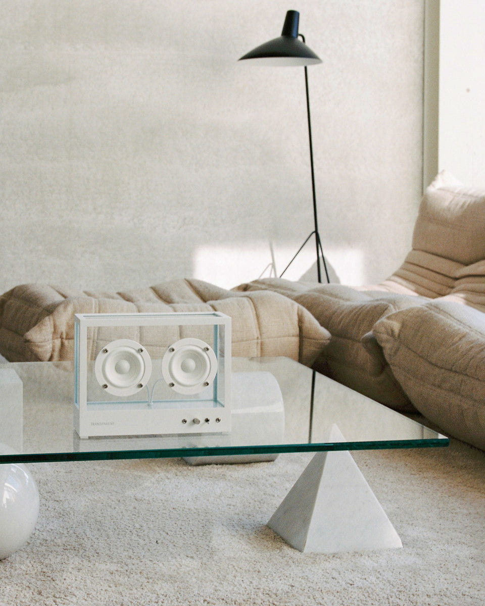 Small Transparent Speaker – White