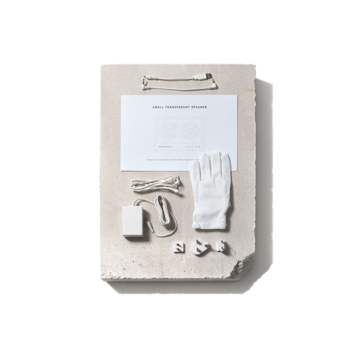 Small Transparent Speaker – White
