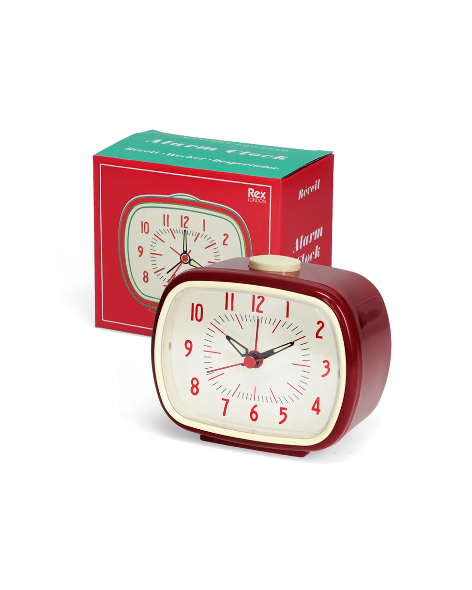 Retro Alarm Clock – Red