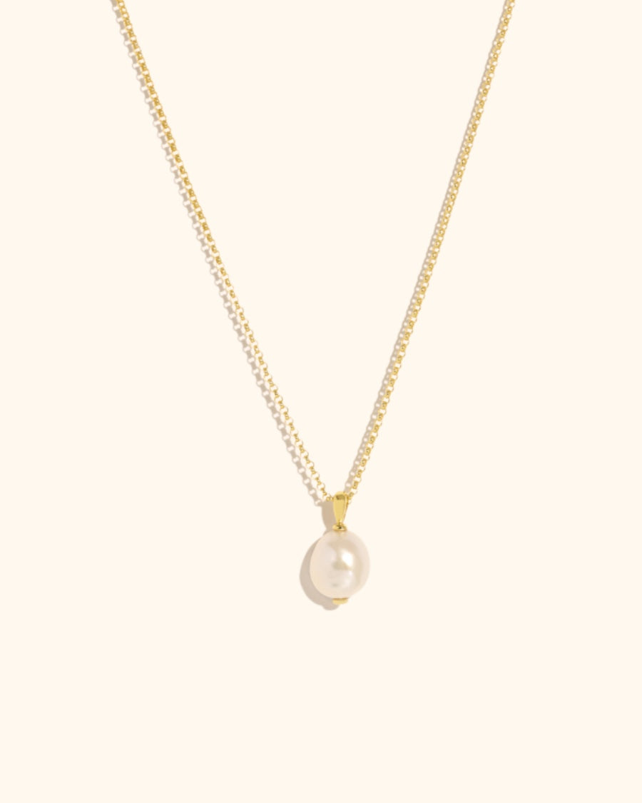 Vintage Pearl necklace – Gold, 45 cm