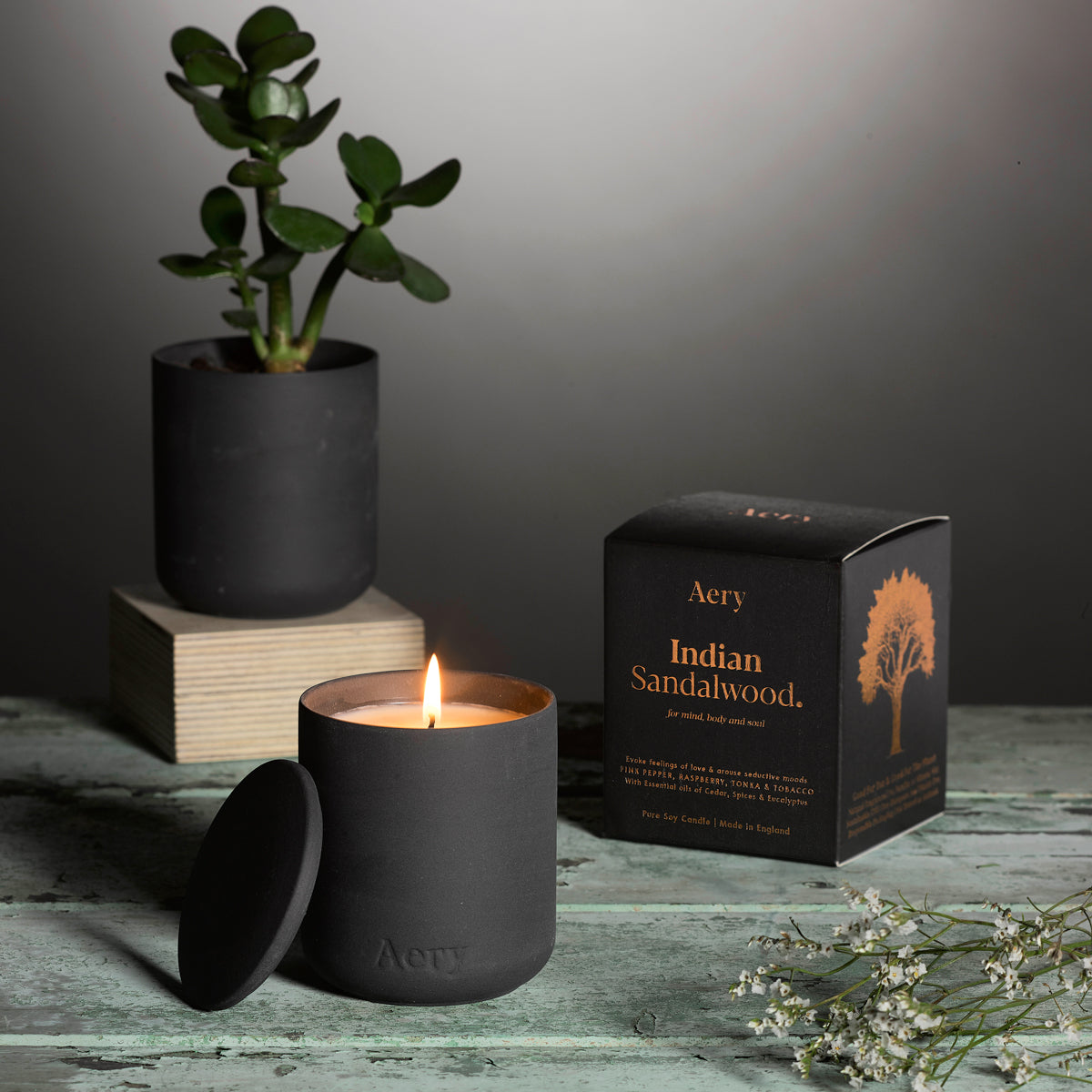 Indian Sandalwood Scented Candle — mynd 3