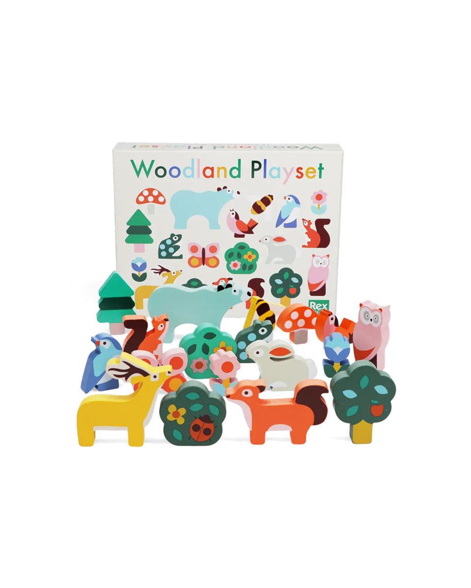 Wooden Animal Playset