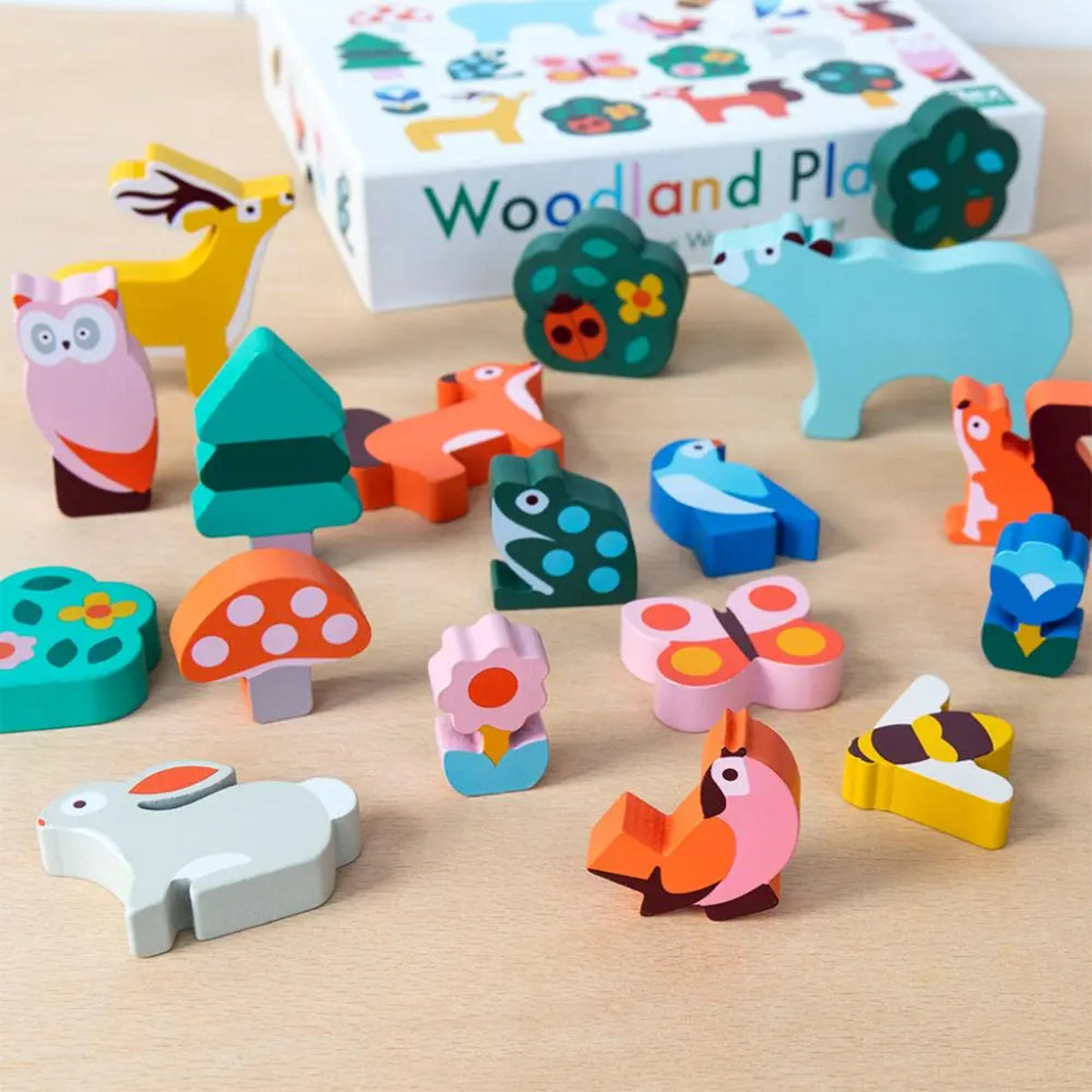 Wooden Animal Playset