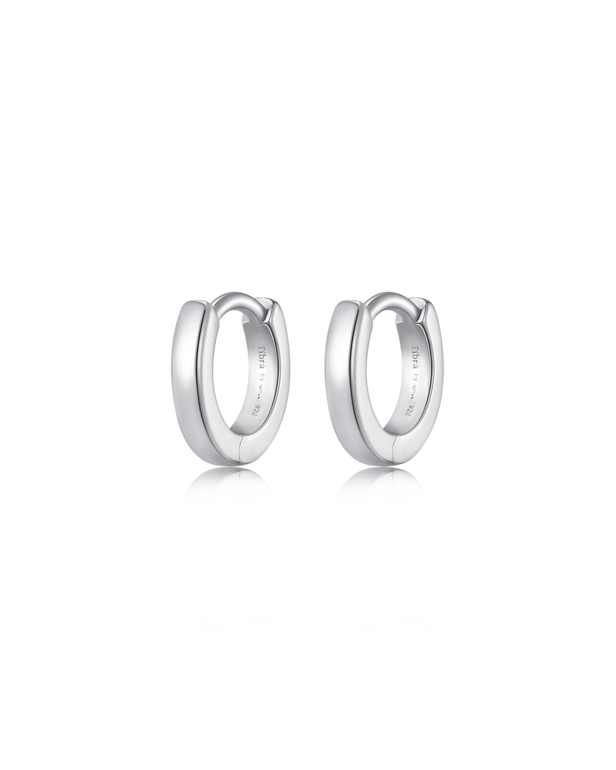 Charm Huggies – Silver, 10 mm