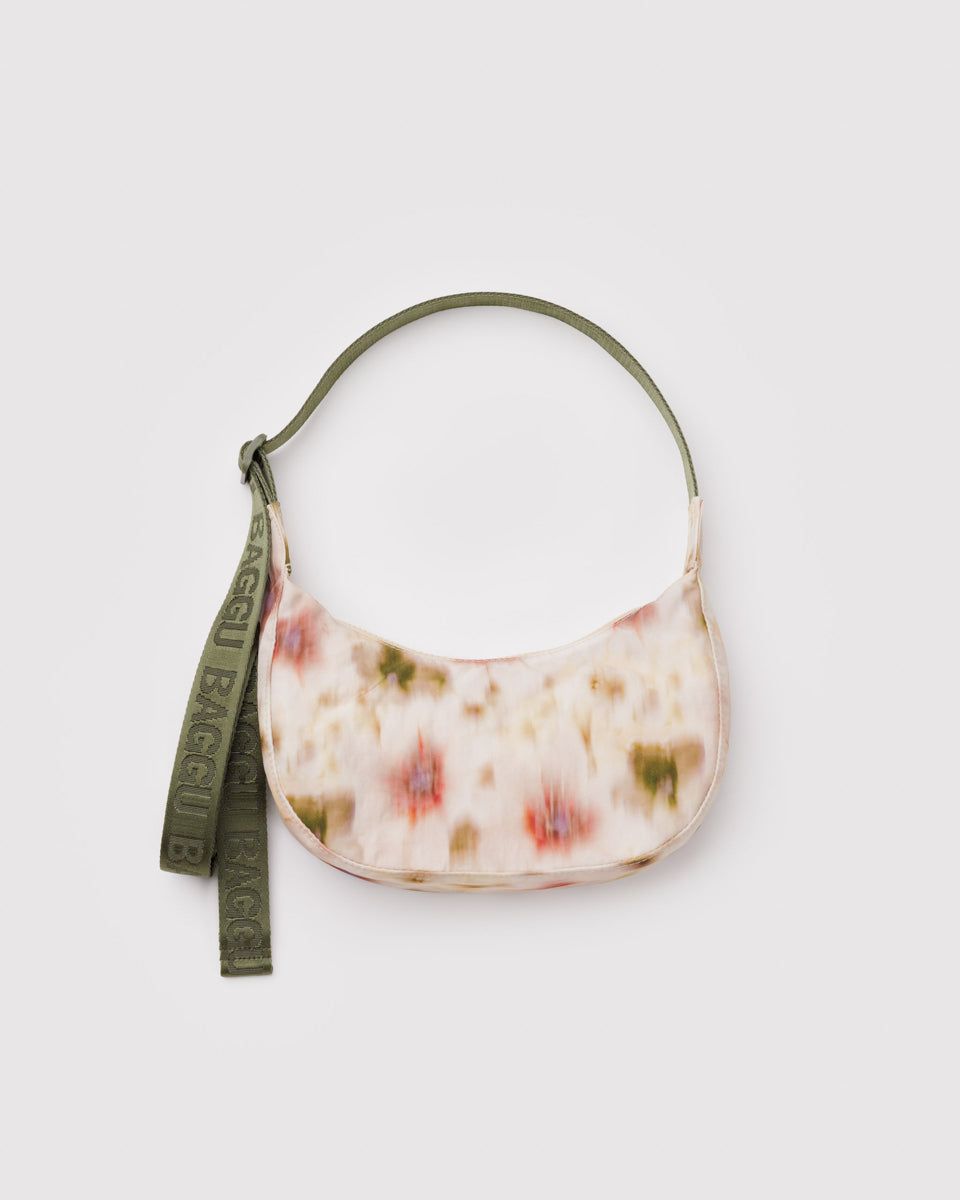 Small Nylon Crescent - Ab. Flo
