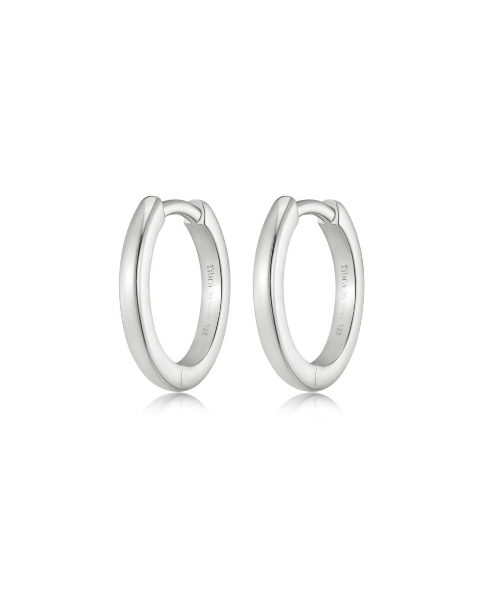 Charm Huggies – Silver, 15 mm
