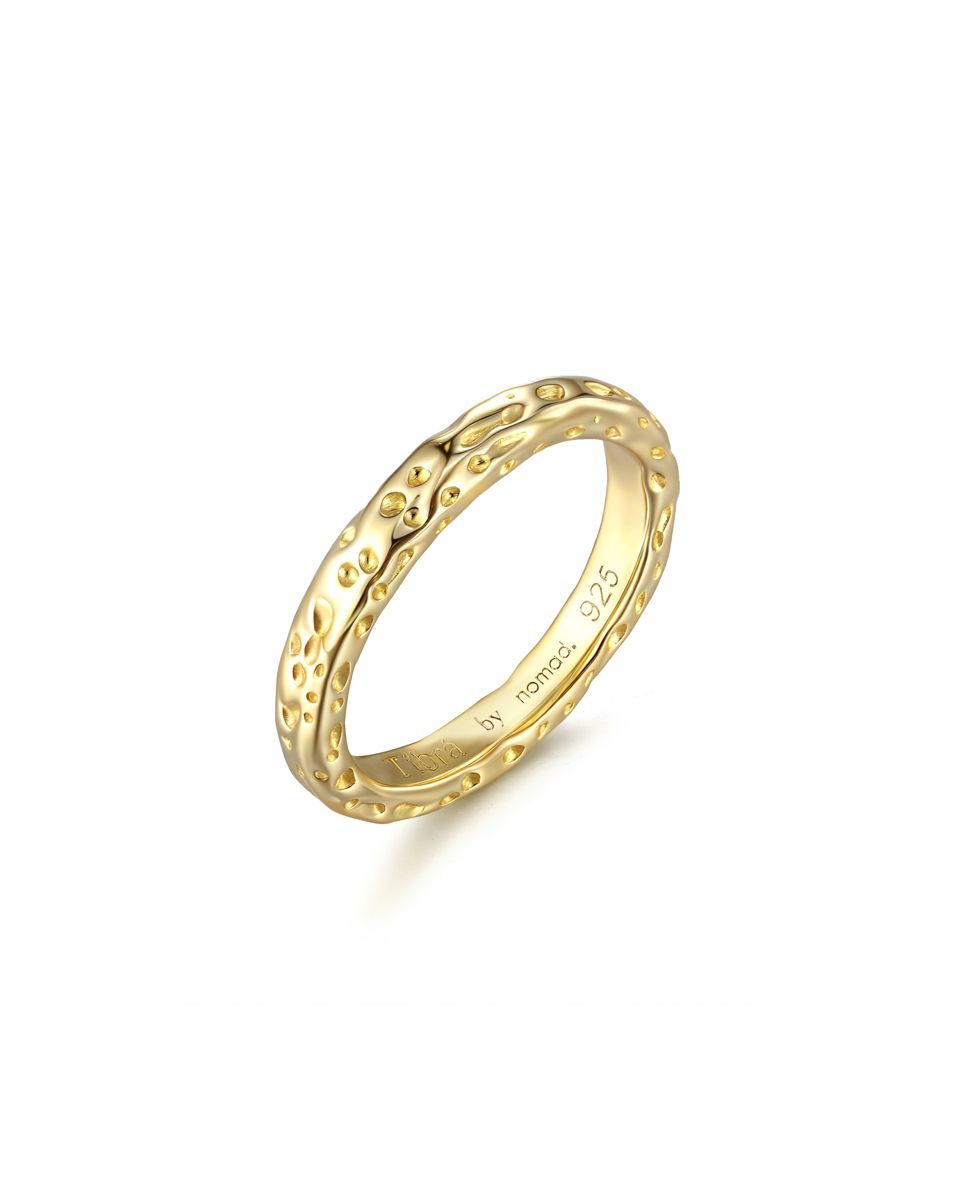 Earth ring – Gold Vermeil